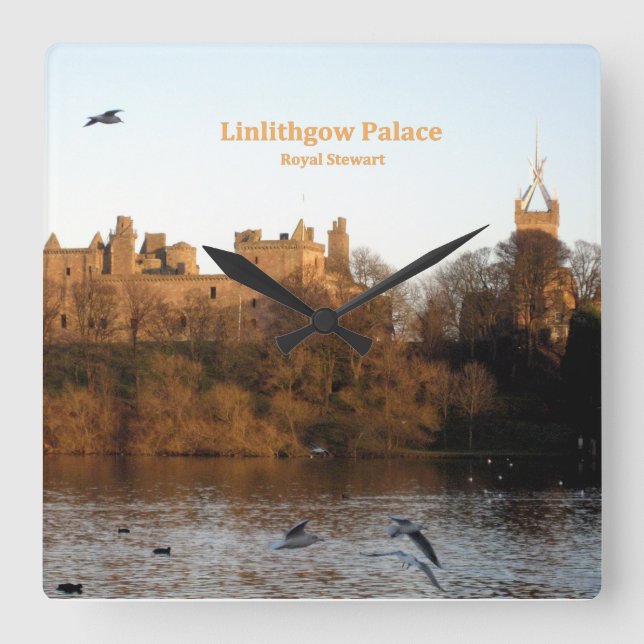 Horloge Carrée Palais Linlithgow d'Ecosse Royal Stuart Stewart (Recto)