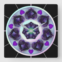 Parapluie violet & coeurs .7