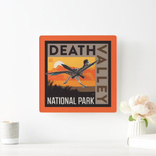 Horloge Carrée Parc national de Death Valley   Roadrunner