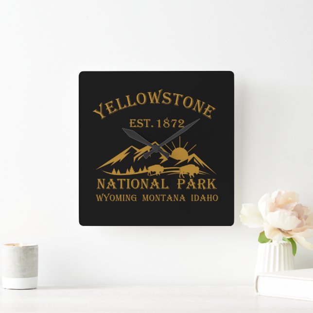 Horloge Carrée Parc national de Yellowstone (Maison)