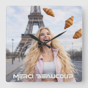 HORLOGE CARRÉE PARIS - MERCI BEAUCOUP