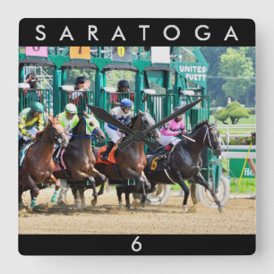 Horloge Carrée Partir à Saratoga