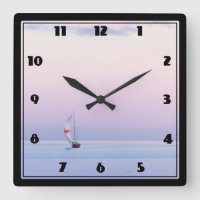 Pastel seascape with a sailboat
