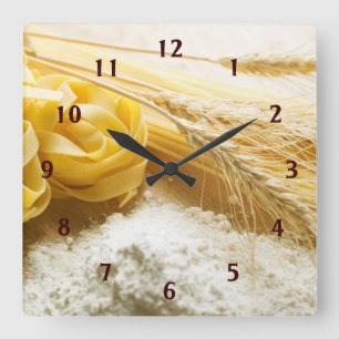 Horloge Carrée Pâtes