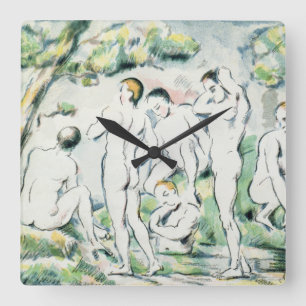 Horloge Carrée Paul Cezanne   The Bathers, Small plate