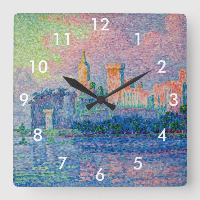 Horloge Carrée Paul Signac - Le Palais Pape, Avignon (Recto)