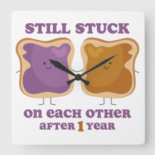 Horloge Carrée PBJ 1st Anniversary