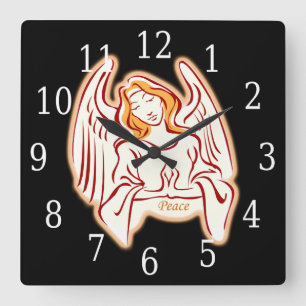 Horloge Carrée Peace Angel Square