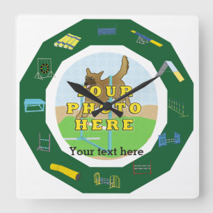 Horloge Carrée Personnaliser d'agilité