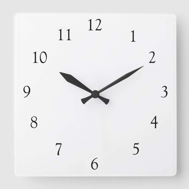 Horloge Carrée Personnaliser le cadran de l'horloge (Recto)