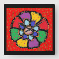 Pétales rouges d'art Fleur design abstrait couleur