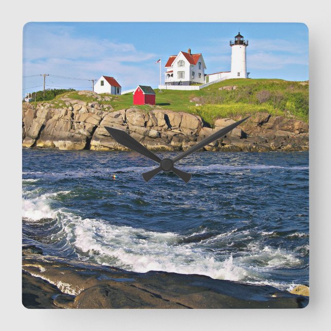 Horloge Carrée Phare de protubérance, cap Neddick Maine (Recto)