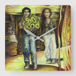 Horloge Carrée Phase de ChapeI Sixtine d'un ChaIIenge