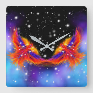 Horloge Carrée Phoenix Nebula