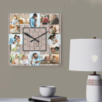 Photo Collage 16 Photo Bois clair numéroté