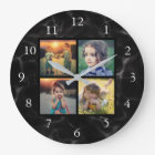 Photo de famille collage motif en marbre noir