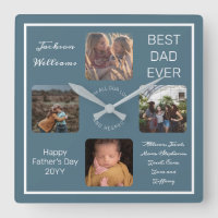 Photo Fathers Day Best Dad Ever Blue Four