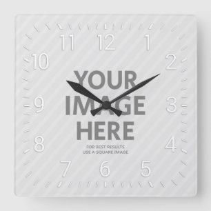 Horloge Carrée Photo Personalized Wall Clocks Custom Big Square
