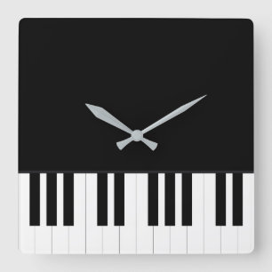HORLOGE CARRÉE PIANO