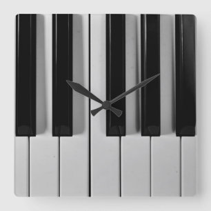 Horloge Carrée Piano Clastom Wall Clock