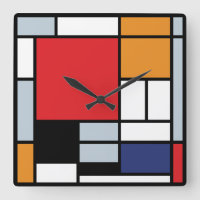 Piet Mondrian - Composition avec un grand plan rou