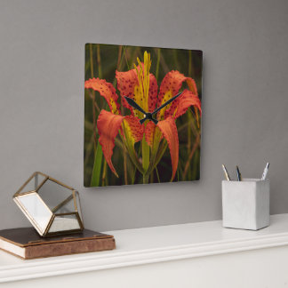 Horloge Carrée "Pine Lily" Premium Key chain