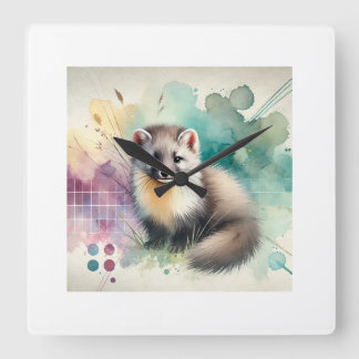 Horloge Carrée Pine Marten 081024AREF112 - Watercolor