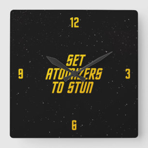 Horloge Carrée Placez les atomiseurs pour stupéfier