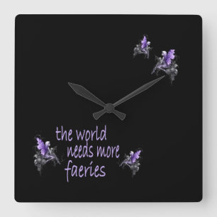 Horloge Carrée Plus de fées