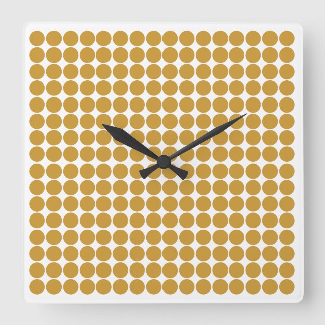 Horloge Carrée Point Safari Brown Soudan (Recto)