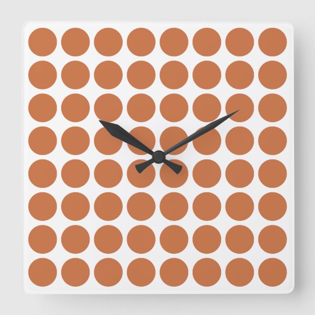Horloge Carrée Points neutres Zest (Recto)