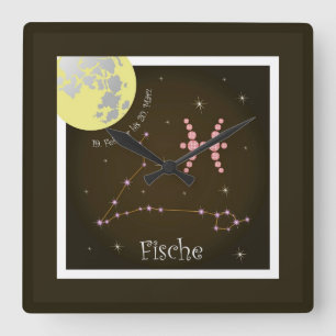 Horloge Carrée Poissons: du 19 février au 20 mars