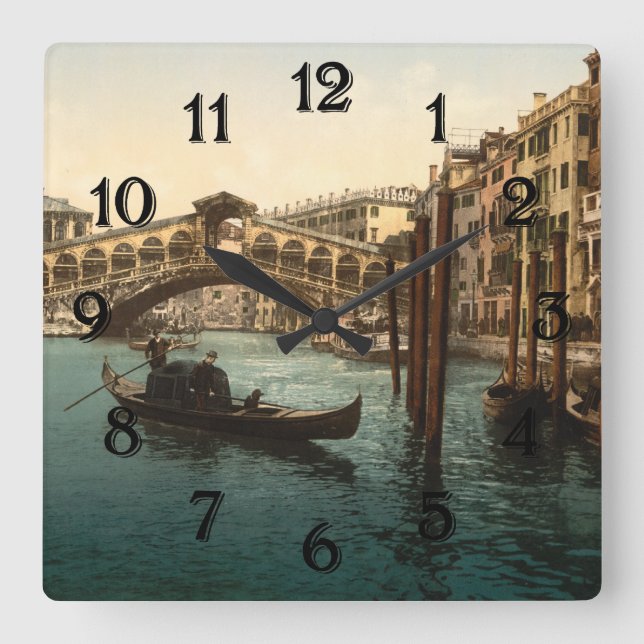 Horloge Carrée Pont I, Venise, Italie de Rialto (Recto)
