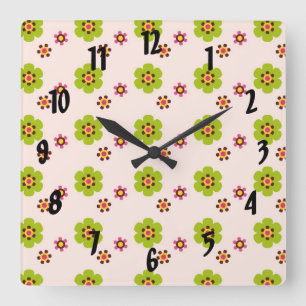 Horloge Carrée pop modern