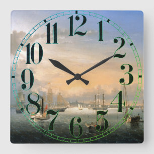 Horloge Carrée Port de Boston 1854