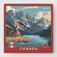 Poster de voyage sur mesure Monogramme Canada