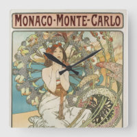 Poster Mont-Carlo vintage par Alphonse Mucha