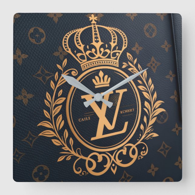 Horloge Carrée Prestige Ballpoint Pen – Royal Monogram "N" in Gol (Recto)