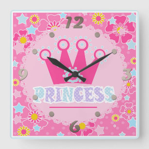 Horloge Carrée Princesse.