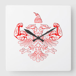 Horloge Carrée Puissance albanaise