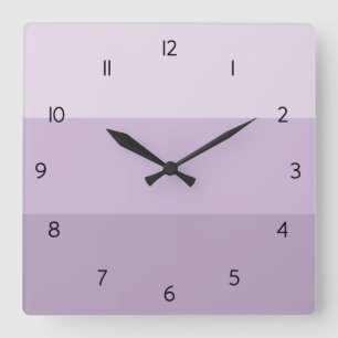 Horloge Carrée Purple ombre