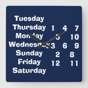 HORLOGE CARRÉE QUEL QUE SOIT L'HORLOGE DE LA RETRAITE OU DES AUTR