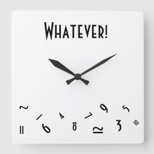 Horloge Carrée Quoi que !