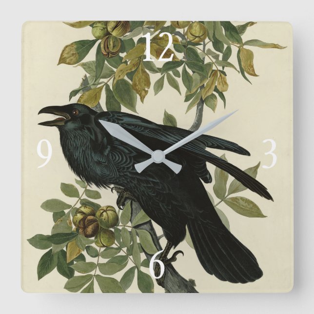 Horloge Carrée Raven (Recto)