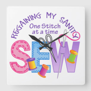 Horloge Carrée Récupération de ma santé d'esprit