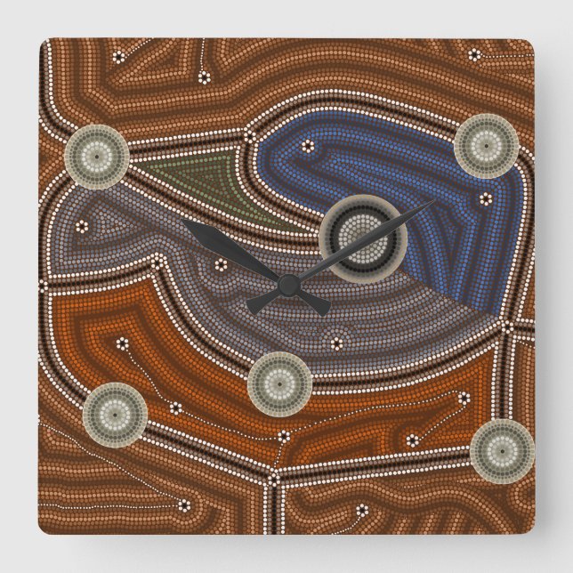 Horloge Carrée Réfrigérateur Hans ou Kookaburra Igloo (Recto)