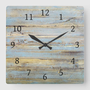 Horloge Carrée Regard du bois de la conception 111