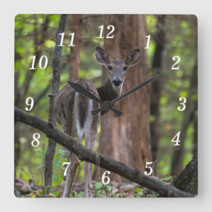 Horloge Carrée Regarder l'horloge murale peinte