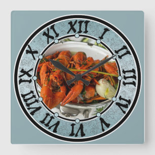 Horloge Carrée Regardez visage avec votre photo