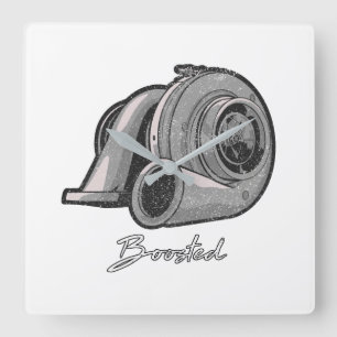 Horloge Carrée Réglage Turbo Boosted
